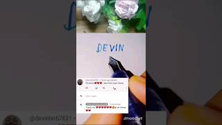 Logo name Devin Comment your names!  #logo #graphicdesign #viral #ytshorts #trending #shorts