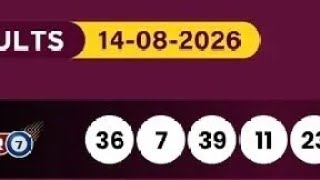uwinn lottery result today 14/08/2026 friday power7 Grand6 max3 4you spin5 UAE lottery results