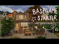 simple base game starter🧺🚪🏡 the sims 4: speed build