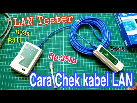 LAN Tester, Cara mengecek kabel LAN Pakai Alat Network Cable Tester RJ45 And RJ11 Only 35k