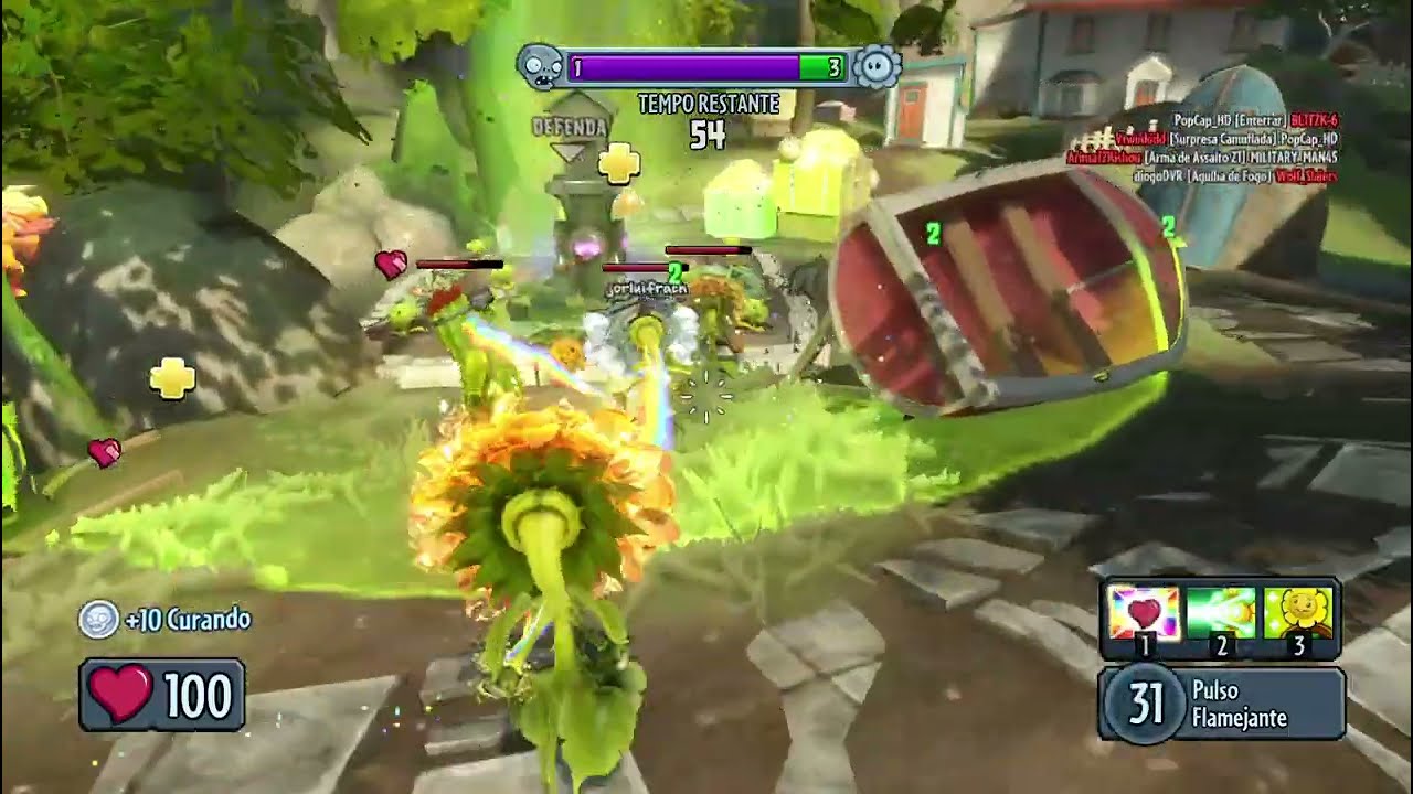 Plants vs Zombies Garden Warfare no PC - Flor Flamejante