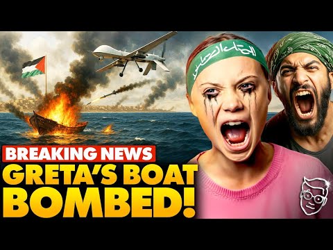 🚨Boat Carrying Greta Thunberg BOMBED By Israel, Burning in the middle of the Ocean | Is Greta Alive?