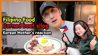 Cooking Corned Beef Silog for my Korean Mom