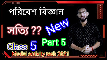 Class 5 পরিবেশ বিজ্ঞান Part 5 model activity task 2021 আগস্ট ( August )