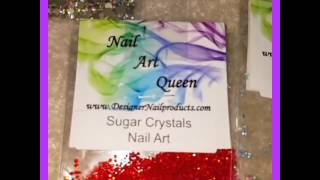 Sugar Crystals Nail Art
