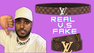Real vs Fake Louis Vuitton  HOW TO SPOT A FAKE LOUIS VUITTON BELT 