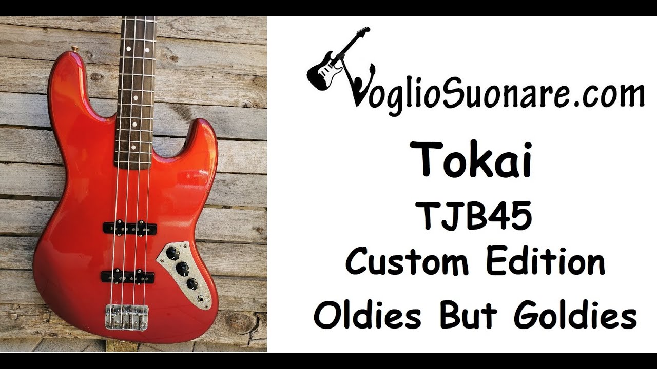 Tokai TJB45 1980's Custom Edition Metallic Red Oldies But Goldies