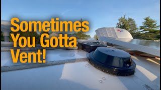 Eau de Black Tank  Roof Vent Repair to fix Black Tank Odor Inside Airstream Trailer  Vent Repair