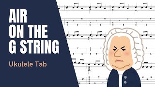Bach - Air on the G string [Ukulele Tutorial] (Tab)