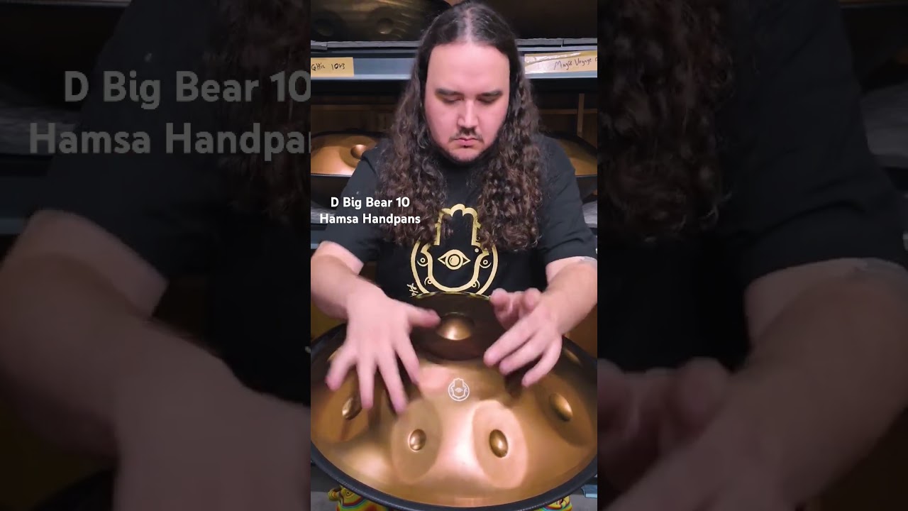 D Big Bear 10 made by Hamsa Handpans #handpan #drums #drummer #music #relaxing