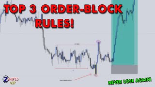 THE TOP 3 ORDER-BLOCK RULES IN FOREX! SMART MONEY CONCEPTS & WYCKOFF