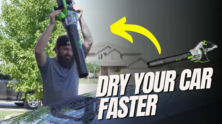 Dry Your Car Faster With an Ego Leaf Blower | Detailing Hack