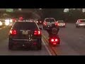  hells angel gets angry on the 91 freeway  lets ride bmw r 1150 gsa