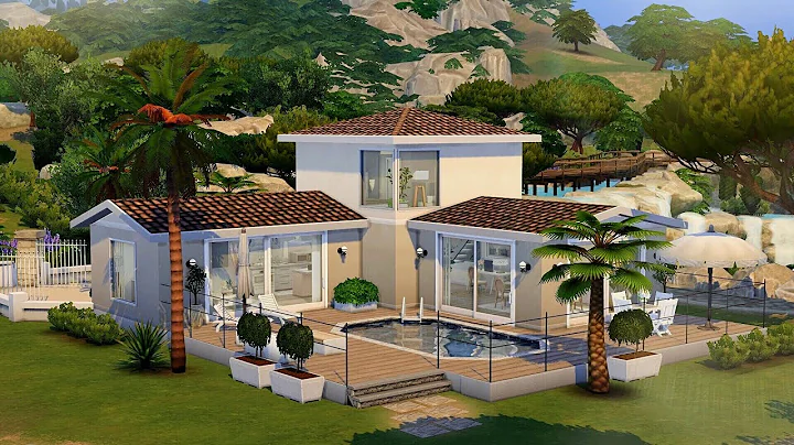 Modern Provencal House  The Sims 4  No CC | Speed ...