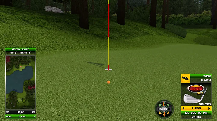 Golden Tee Great Shot on Forest Knoll!