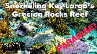 Grecian Rocks Reef 🪸 THE BEST of Florida Keys 🤿 Snorkeling 🌴 4K
