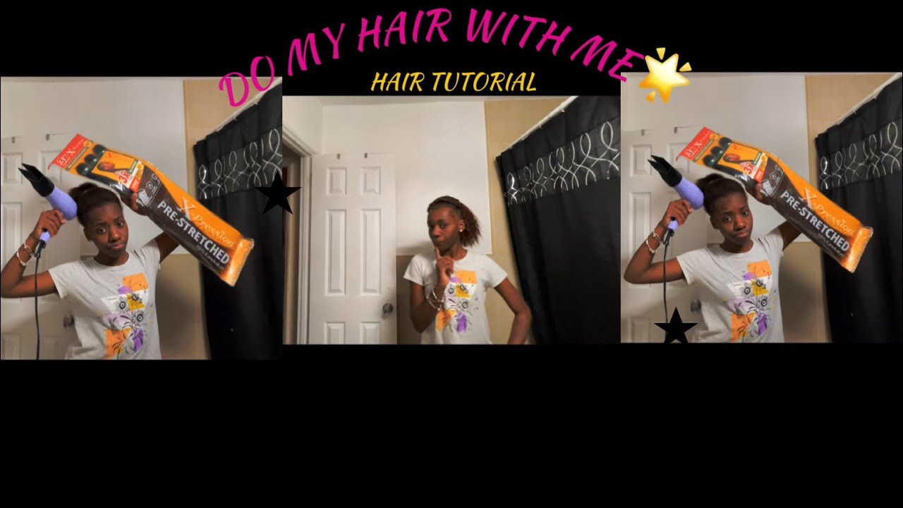 Do my hair with me / Hair tutorial 💁🏾‍♀️🎀 - YouTube