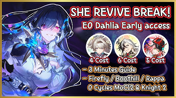 E0 Dahlia REVIVE BREAK META | 3 Mins Guide | E0 Firefly/Boothill/Rappa 0 Cycles | HSR Early Access