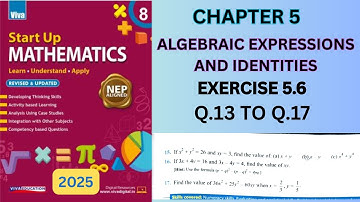 Class8 Ch.5 Algebraic Expressions and Identities EX.5.6 Q.13 TO Q.17 #vivaeducation