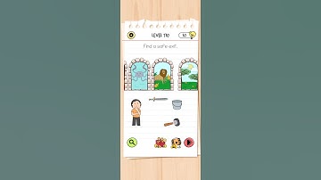 Find a safe exit. brain test all star IQ level 170 solutions
