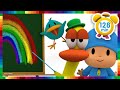 🌈 POCOYO ITALIANO - Imparare i Colori  [ 128 min ] | VIDEO e CARTONI ANIMATI per bambini