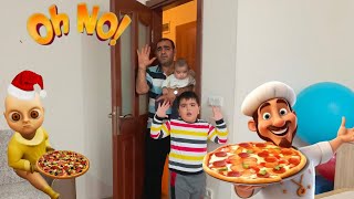Yusuf Ayaz Gece Pi̇zza Si̇pari̇ş Etti̇ Korkunç Bebek Geldi̇ ماما جابت بيبي - جنى مقداد طيور الجنة