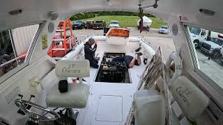 8.1 Engine Install Time Lapse Into a 2007 30' Sportcraft by Lakeland Auto & Marine 352 views 10 months ago 45 seconds