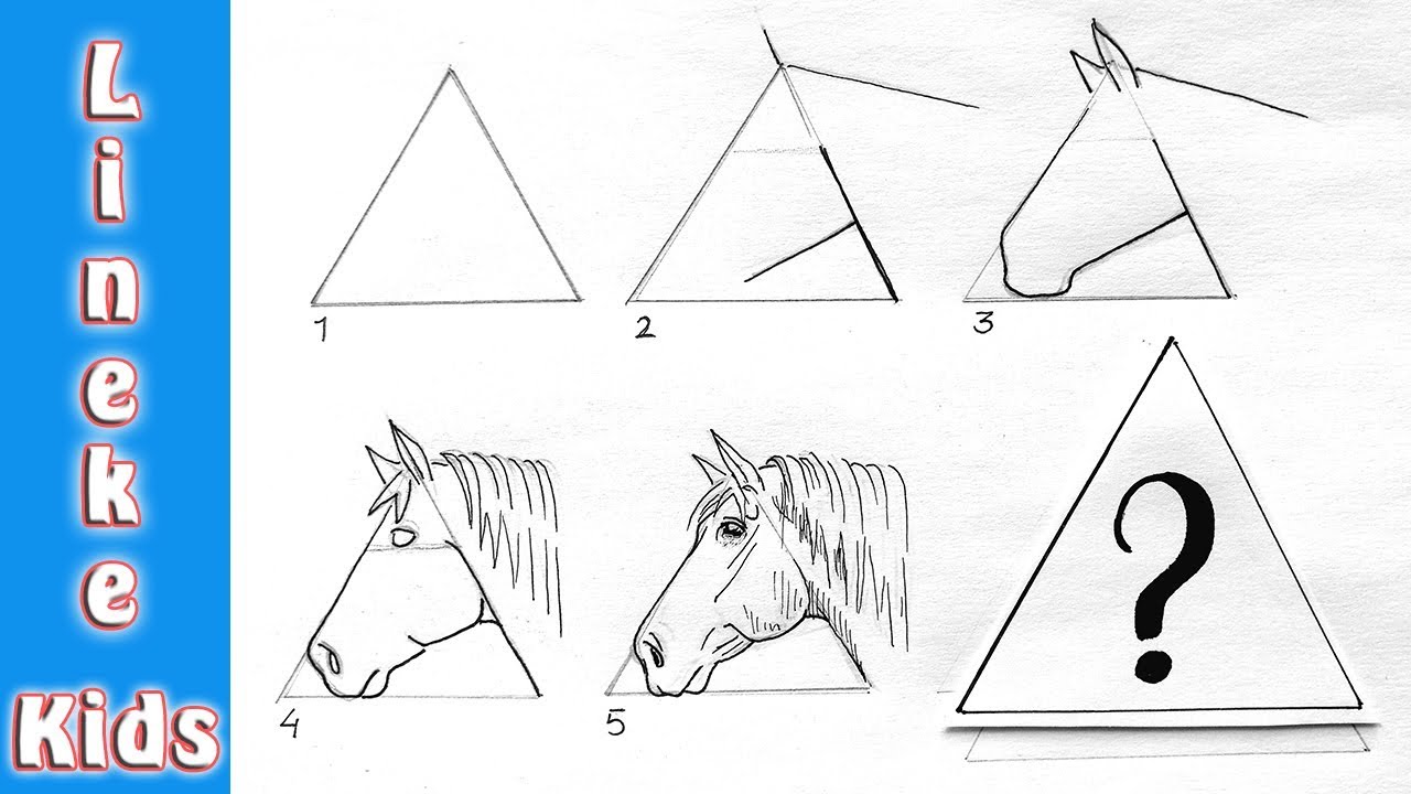 Wonderlijk Hoe teken je het Hoofd van een Pony - Paard tekenen in stappen DQ-69