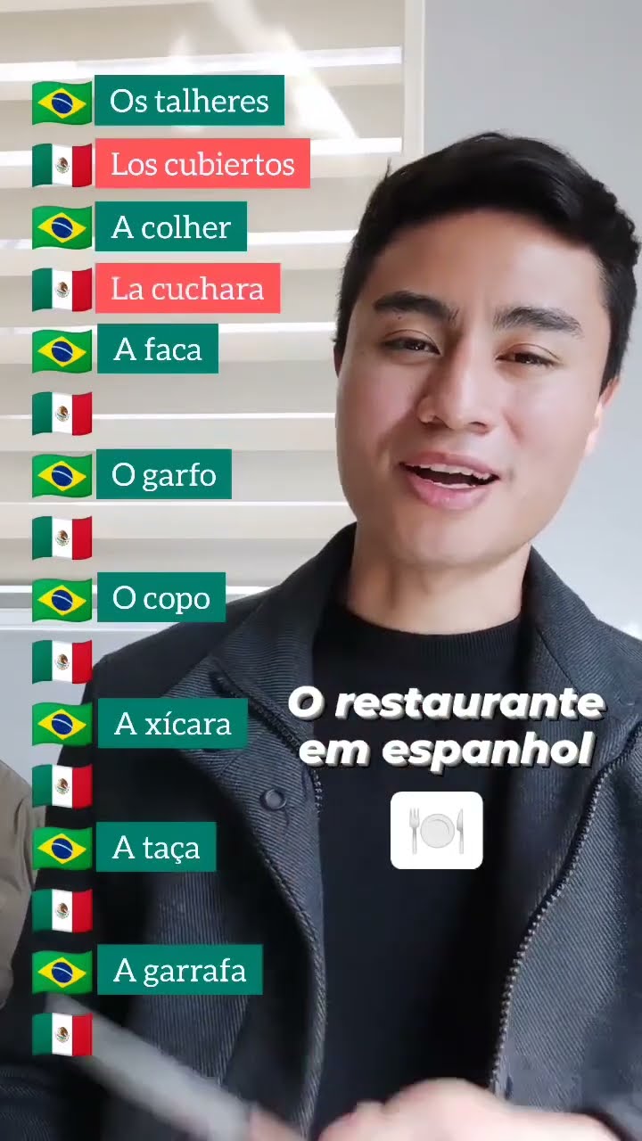 Vocabulário de RESTAURANTE em espanhol 