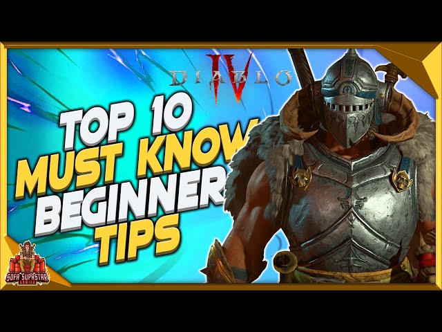 Diablo 4 Top 10 Must Know Beginner Tips - All The Best Basics To Start Off Strong In D4 class=