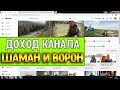 Доход канала ШАМАН И ВОРОН