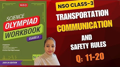 ✅SOF NSO Class-3🤩2025-2026🤩Transport, Communication & Safety Rules🏅Question:11-20✳️ Science Olympiad