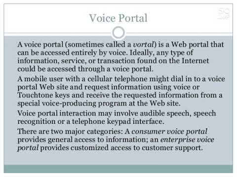 Voice portal, Customer relationship management, CRM