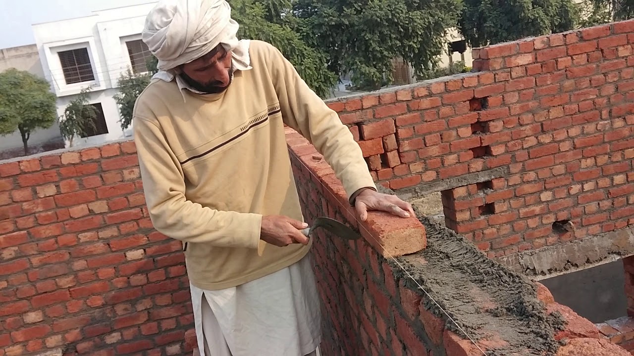 How To Build A Brick Wall Easily _ Technique Construction And Concrete