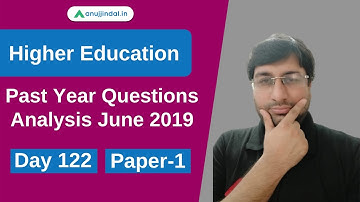 5 MCQs | Paper 1 | Higher Education | UGC NET JRF JUNE 2020 | Day 122 - by Shubham Sir