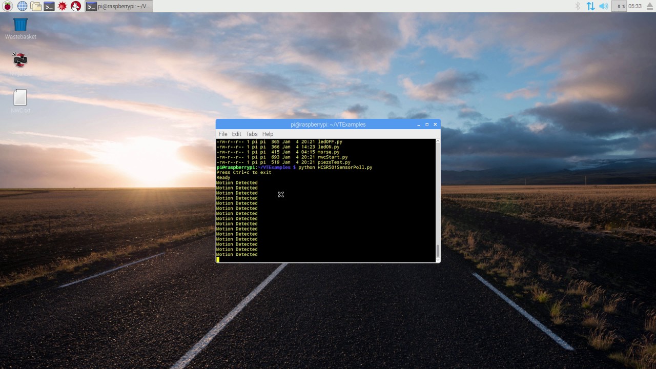 Raspberry Pi - HC-SR501 Motion Sensor Python - YouTube