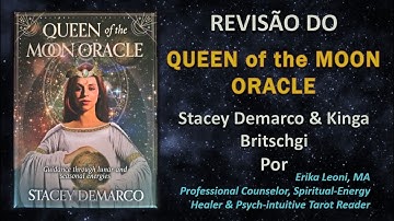 REVISÃO QUEEN of the MOON ORACLE, Stacey Demarco, Kinga Britschgi TODAS CARTAS UNBOXING PORTUGUÊS