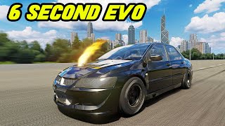 Launching 2500HP Drag Mitsubishi EVO | Motion Chair | Assetto Corsa Driving Mod