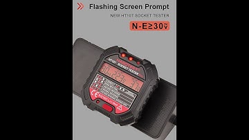 Habotest Socket Tester Pro Voltage Test RCD 30mA Socket Detector UK EU Plug Ground Zero Line Plug Po