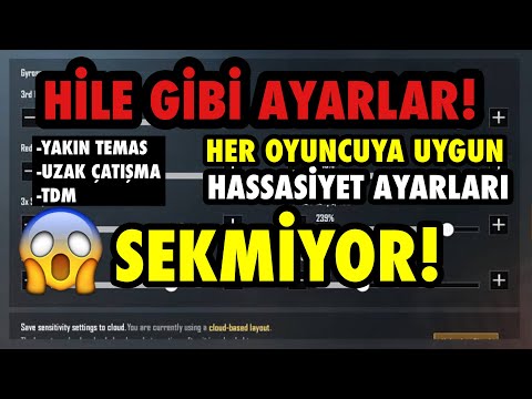 TÜM CİHAZLARA UYGUN HASSASİYET AYARLARI! (Sekmeme Ayarları, Yakın Temas) - PUBG Mobile