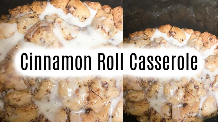 Crockpot Cinnamon Roll casserole /Easy Breakfast recipe