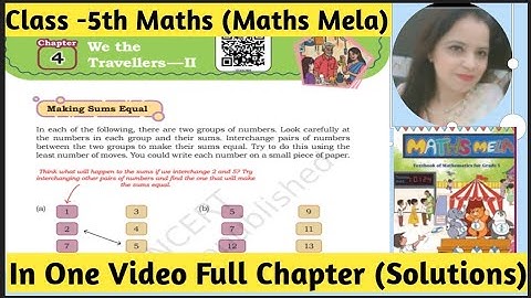NCERT Class -5th Maths | Maths Mela | Chapter -4 We The Travellers | Solutions | New Book 2025
