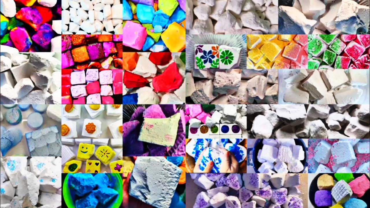 1 HOUR COMPLETION | JUMBO & UNPOLISHED CHALK CRUSH | GYMCHALK ASMR EDIT 