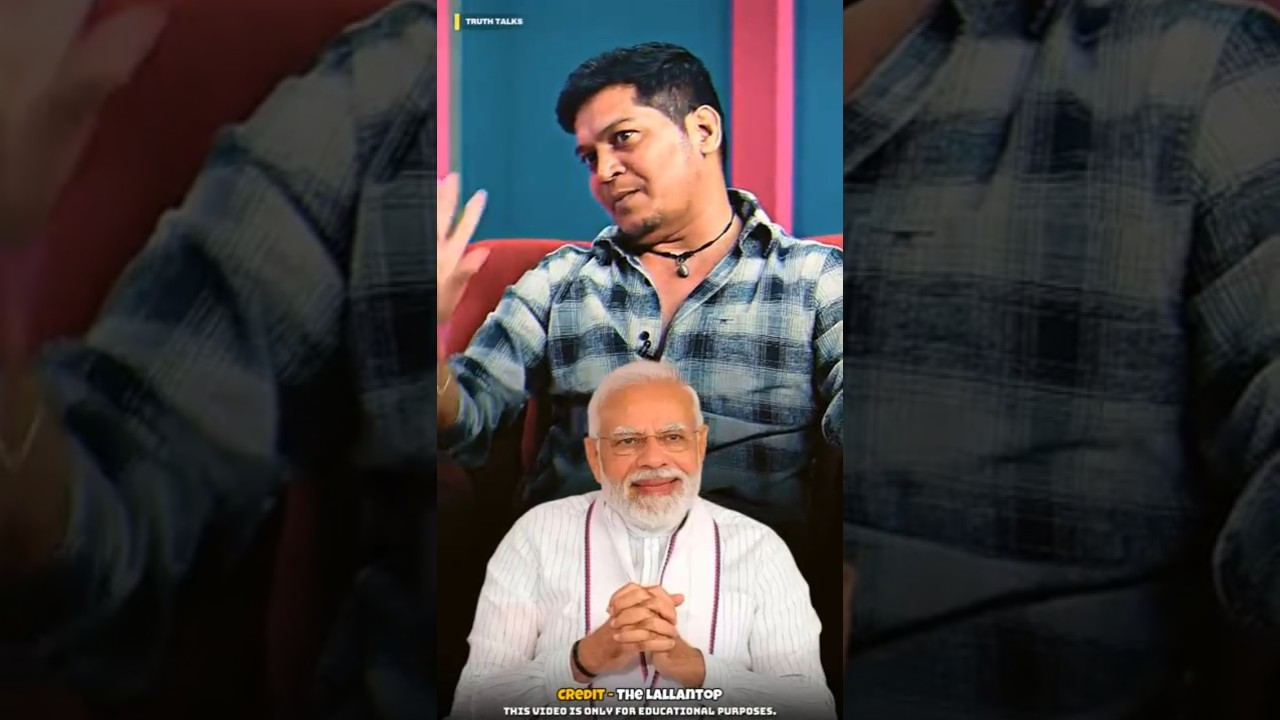 How does Narendra Modi meet people 😯#luckybisht #shorts #podcast #modi #india
