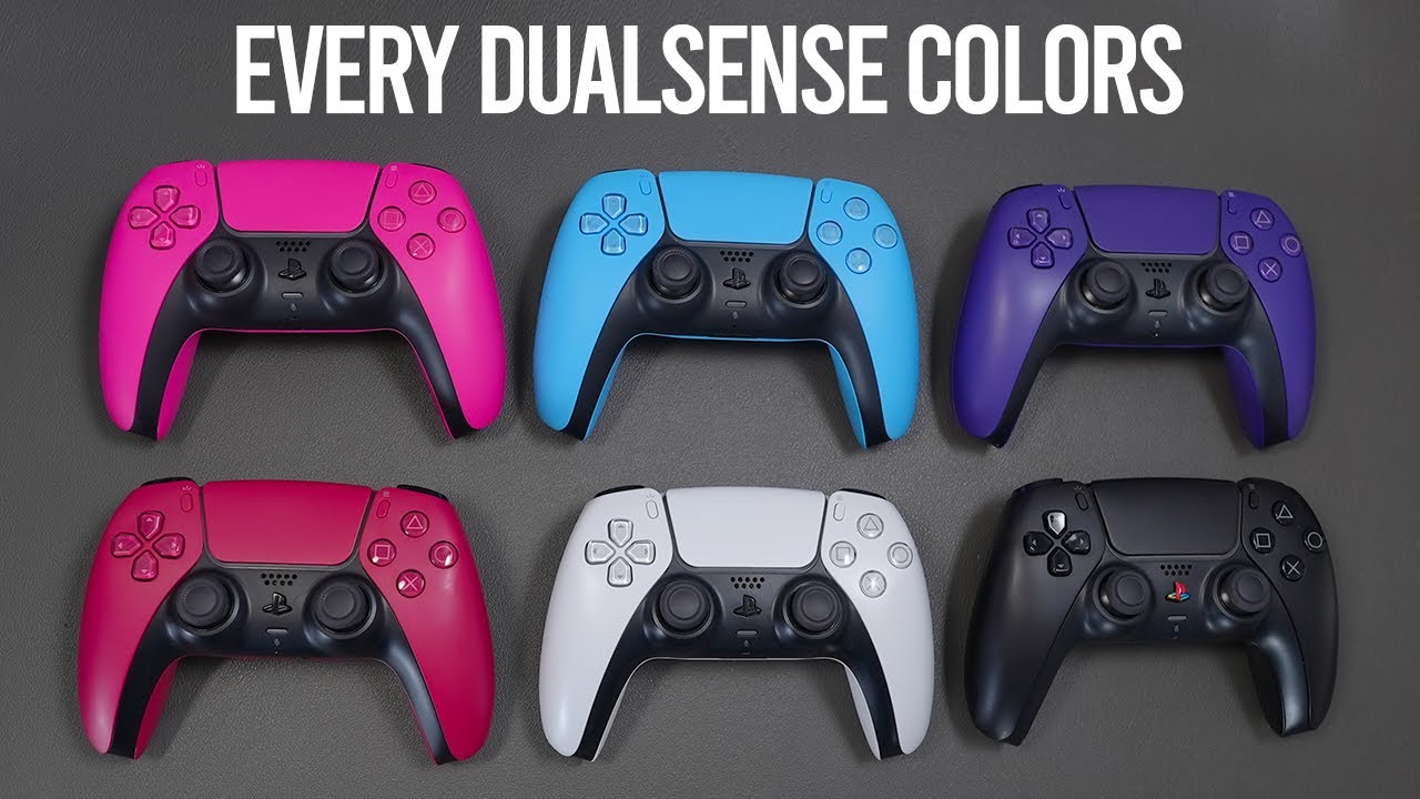 PS5 DualSense: Purple, Blue & Pink - All Colors Comparison