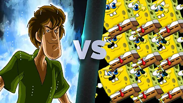 ultra instinct shaggy vs 300,000,000,000 spongebobs