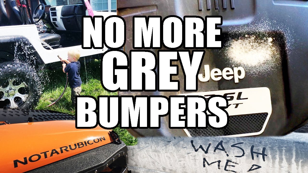 How To Keep Jeep Fenders and Bumpers Black and Clean - YouTube