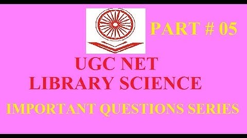 Imp Questions series 5 I UGC NET LIBRARY SCIENCE I यूजीसी नेट लाइब्रेरी साइंस I RSMSSB