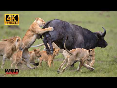 BATALLA DE GIGANTES – Supervivencia en la Sabana Ardiente | animal planet en español