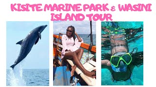 Kisite Marine Park \& Wasini Island Tour; seeing dolphins, snorkeling \& eating seafood 🤗💃👍💃